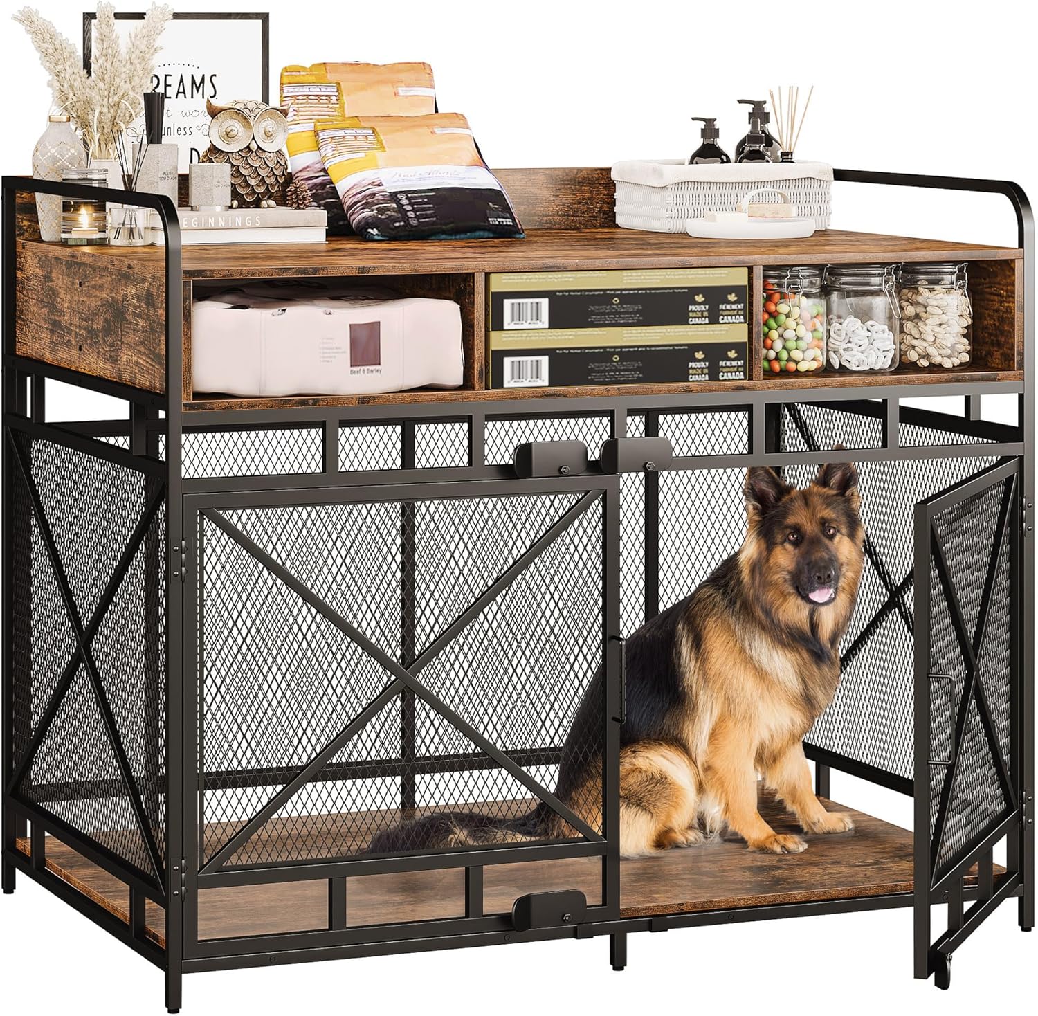 Dog Crate Furniture,Wooden Dog Crate End Table